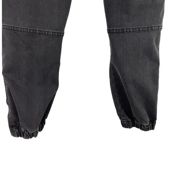 Nili Lotan Cropped French Military Pants Jeans Carbon Grey Cotton Utility SZ 27